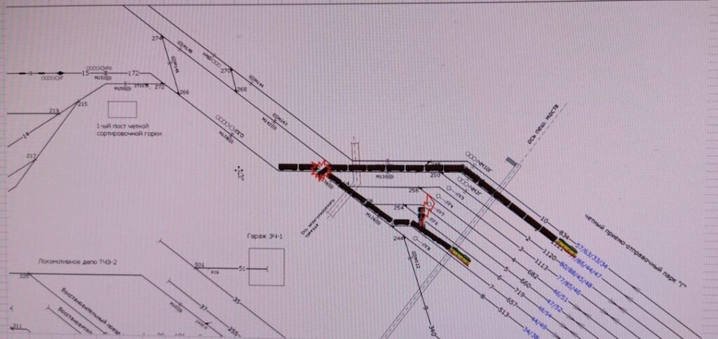 Схема столкновения поездов на станции Люблино-Сортировочная 2022